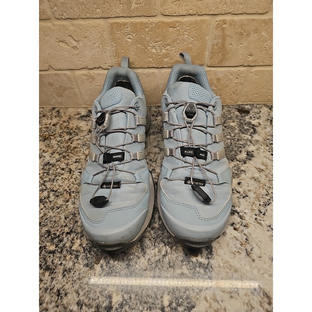 Adidas Terrex Swift R2 GTX Women's Size 6.5 Hiking Shoes Baby Blue Gore-Tex